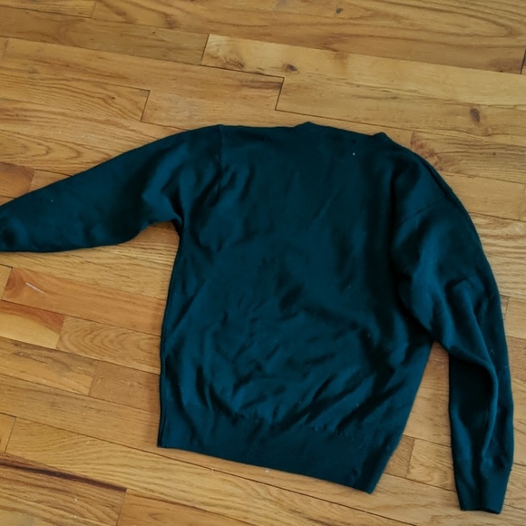 forest green wool sweater - Picture 2 of 3